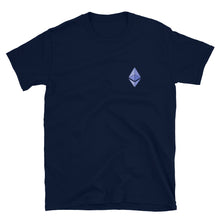 Load image into Gallery viewer, Ethereum mini logo t-shirt back view