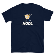 Load image into Gallery viewer, Bitcoin Dabbing Cute Funny BTC t-shirt back view