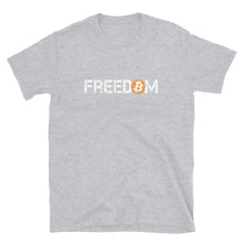 Load image into Gallery viewer, Bitcoin Means Freedom Distressed T-shirt