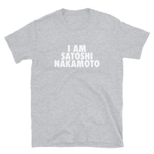 Load image into Gallery viewer, I Am Satoshi Nakamoto Bitcoin White T-shirt