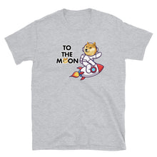 Load image into Gallery viewer, Doge to the Moon Black T-shirt