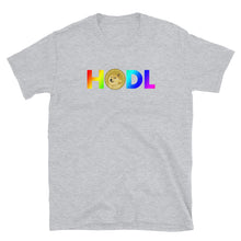 Load image into Gallery viewer, Dogecoin HODL Rainbow T-shirt