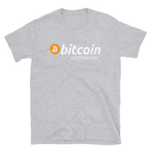 Load image into Gallery viewer, Bitcoin Accepted Here BTC Vintage Distressed White