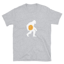 Load image into Gallery viewer, Bitcoin Bigfoot T-shirt (Back Label)