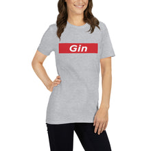 Load image into Gallery viewer, Gin Classic Logo in Red T-Shirt