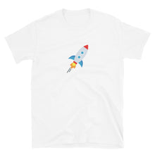 Load image into Gallery viewer, Stocks to the Moon Rocket T-shirt