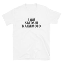 Load image into Gallery viewer, I Am Satoshi Nakamoto Bitcoin Grey T-shirt