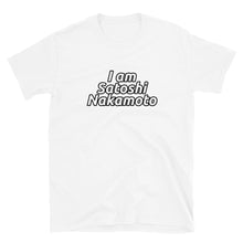 Load image into Gallery viewer, I Am Satoshi Nakamoto Bitcoin Classic Outline T-shirt
