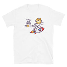 Load image into Gallery viewer, Doge to the Moon White T-shirt