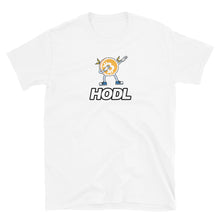 Load image into Gallery viewer, Bitcoin Dabbing Cute Funny BTC t-shirt colourway