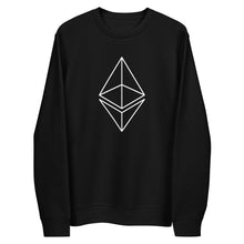 Load image into Gallery viewer, Ethereum outline eco sweatshirt