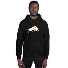 Load image into Gallery viewer, Bitcoin Bull Pullover Hoodie