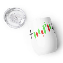Load image into Gallery viewer, Trader Heartbeat Wine Tumbler