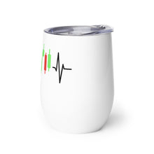 Load image into Gallery viewer, Trader Heartbeat Wine Tumbler