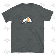 Load image into Gallery viewer, Bitcoin Bull tee lifestyle shot
