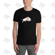 Load image into Gallery viewer, Bitcoin Bull tee print detail
