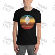 Load image into Gallery viewer, Ethereum sunset retro print close-up

