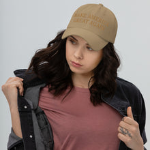 Load image into Gallery viewer, Make America Great Again Subtle Gold Elon Musk Slogan Adjustable Baseball Cap
