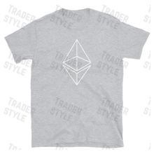 Load image into Gallery viewer, Ethereum outline logo design color
