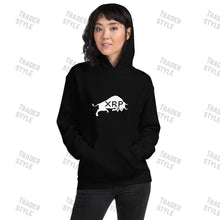 Load image into Gallery viewer, XRP Bull Black &amp; White Pullover Hoodie
