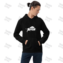 Load image into Gallery viewer, XRP Bull Black &amp; White Pullover Hoodie
