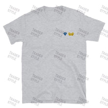 Load image into Gallery viewer, Diamond Hands Emoji Embroidery T-shirt
