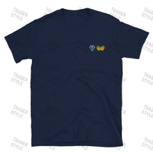 Load image into Gallery viewer, Diamond Hands Emoji Embroidery T-shirt
