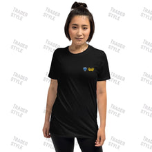 Load image into Gallery viewer, Diamond Hands Emoji Embroidery T-shirt
