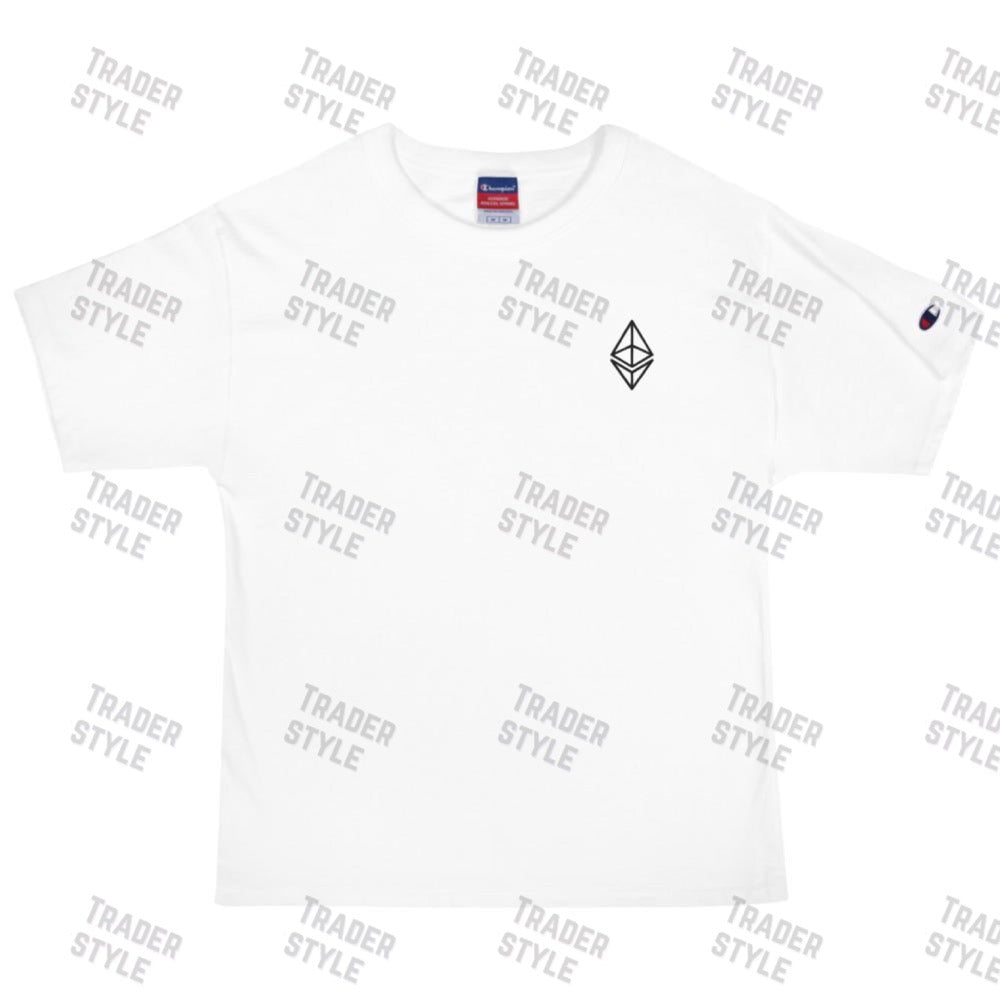 Ethereum Embroidery Champion T-shirt