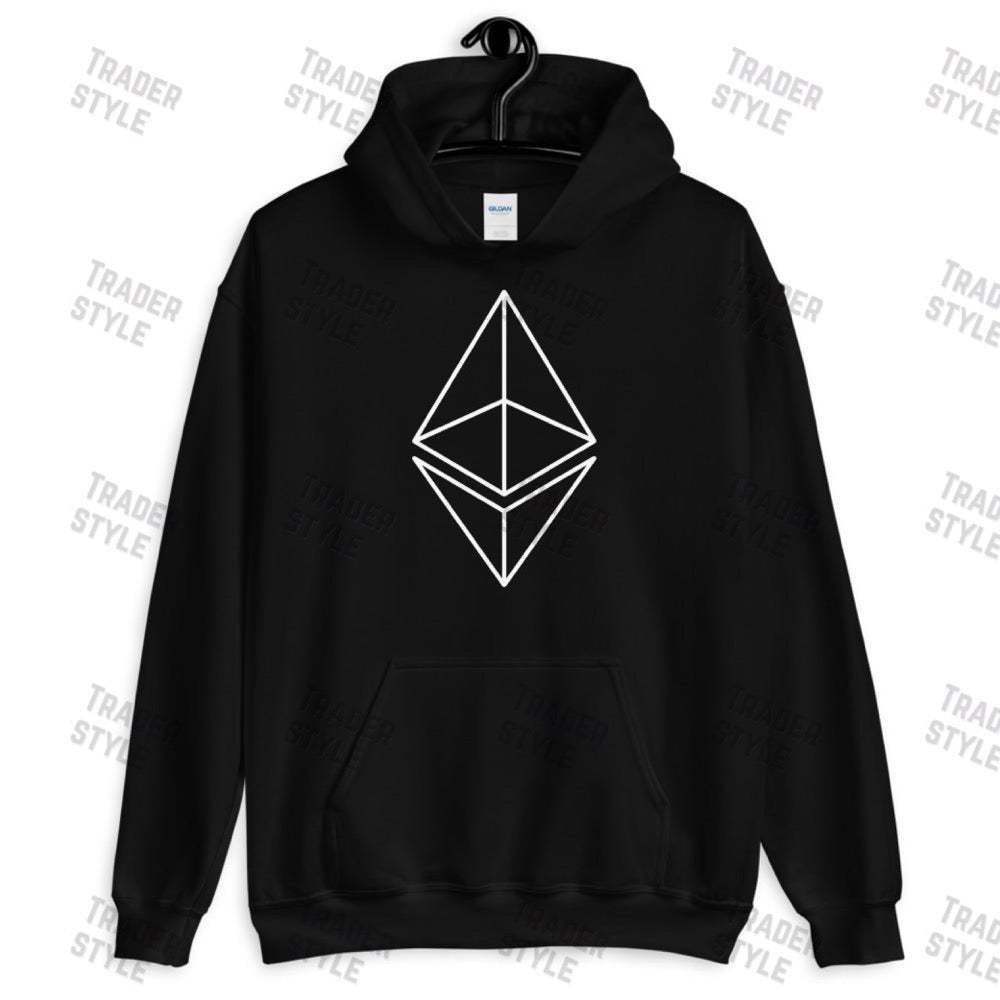 Ethereum Outline Pullover Hoodie