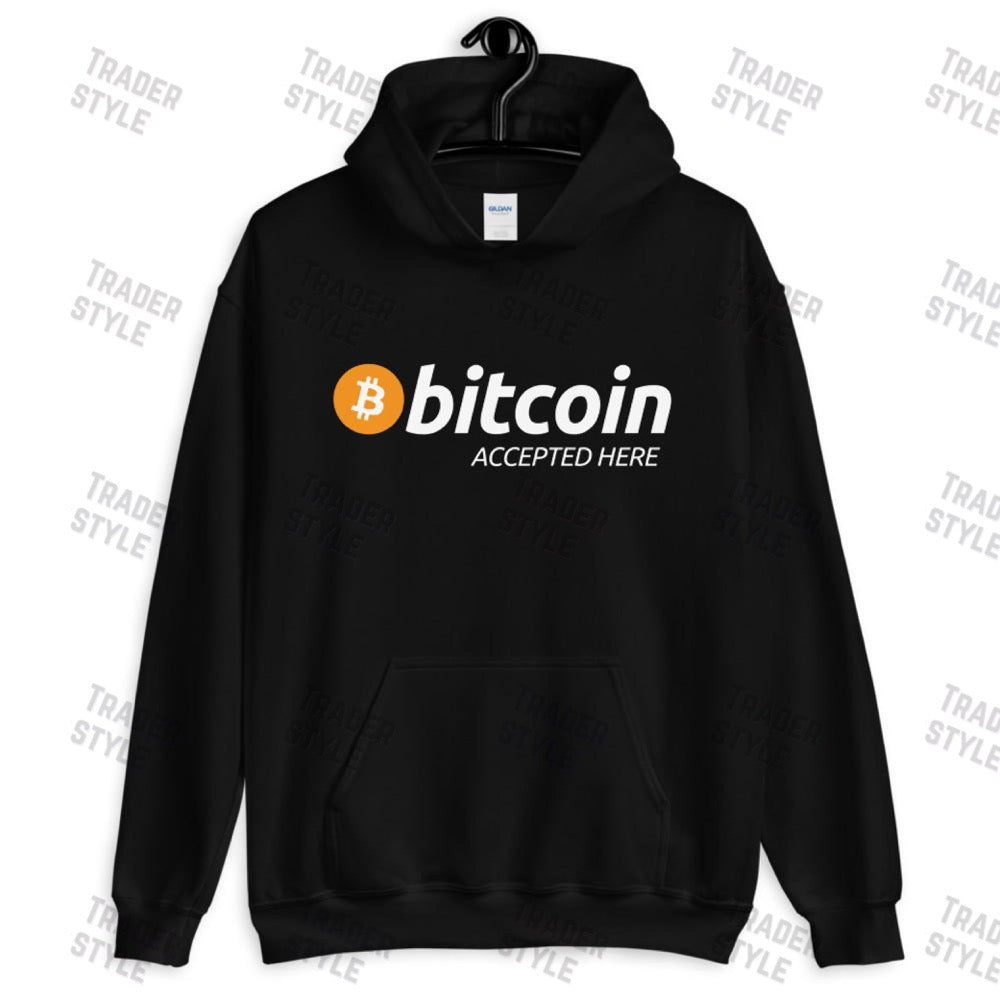 Bitcoin Accepted Here Pullover Hoodie