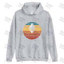 Load image into Gallery viewer, Ethereum Retro Sunset Pullover Hoodie
