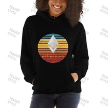 Load image into Gallery viewer, Ethereum Retro Sunset Pullover Hoodie
