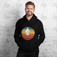 Load image into Gallery viewer, Ethereum Retro Sunset Pullover Hoodie
