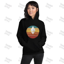 Load image into Gallery viewer, Ethereum Retro Sunset Pullover Hoodie
