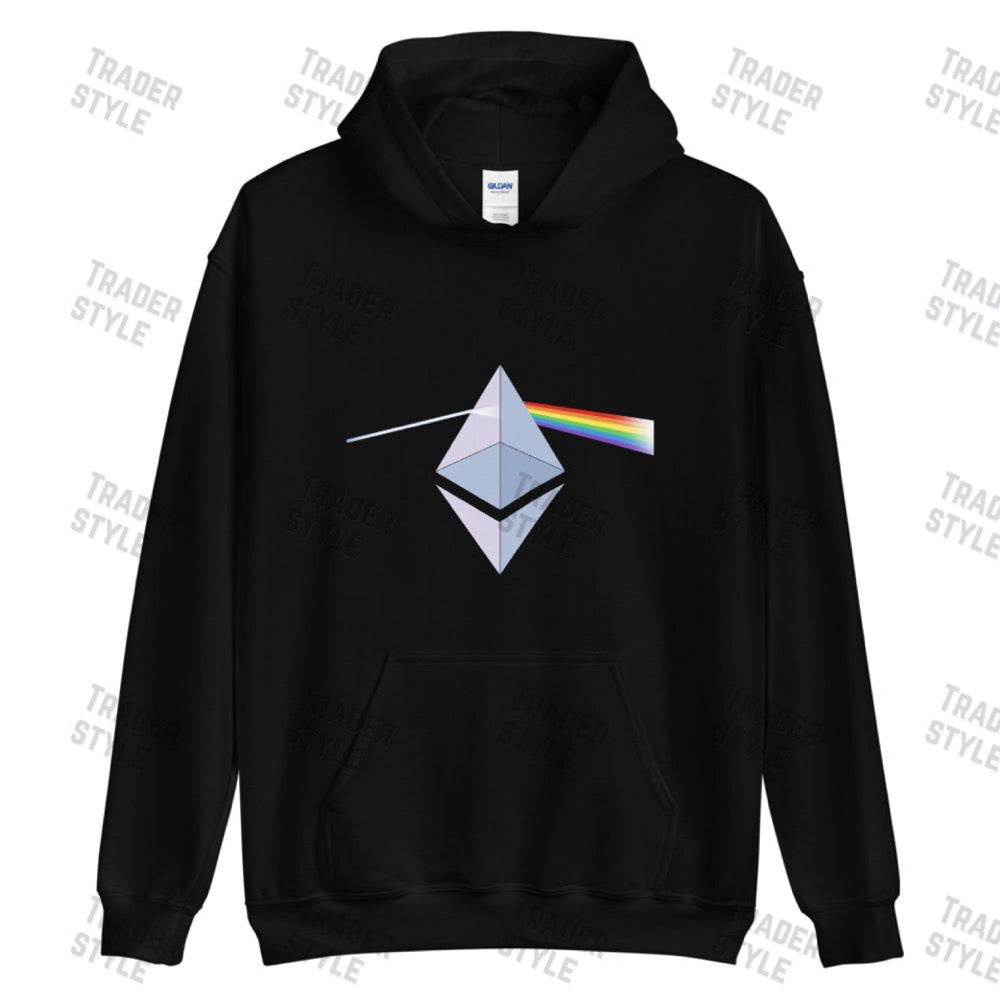 Ethereum Rainbow Prism Pullover Hoodie