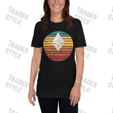 Load image into Gallery viewer, Ethereum Sunset Retro T-shirt
