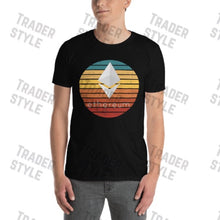 Load image into Gallery viewer, Ethereum Sunset Retro T-shirt
