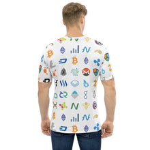 Load image into Gallery viewer, Cryptocurrency Icons All Over Print T-shirt
