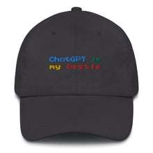 Load image into Gallery viewer, ChatGPT is my Bestie Adjustable Baseball Cap
