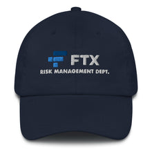 Load image into Gallery viewer, FTX Risk Management Dept 2022 Adjustable Baseball Cap
