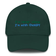 Load image into Gallery viewer, I&#39;m with ChatGPT Adjustable Baseball Cap
