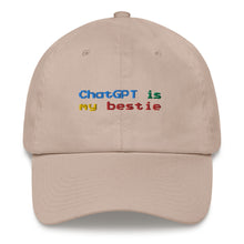 Load image into Gallery viewer, ChatGPT is my Bestie Adjustable Baseball Cap
