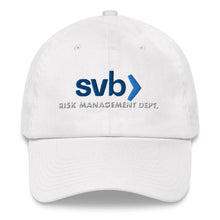 Load image into Gallery viewer, SVB Risk Management Dept Adjustable Baseball Cap
