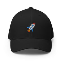 Load image into Gallery viewer, Rocket Emoji to the Moon Baseball Cap
