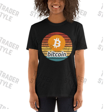 Load image into Gallery viewer, Bitcoin Sunset Retro T-shirt
