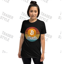 Load image into Gallery viewer, Bitcoin Sunset Retro T-shirt
