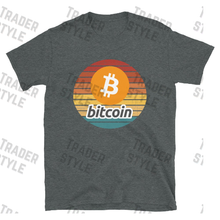 Load image into Gallery viewer, Bitcoin Sunset Retro T-shirt
