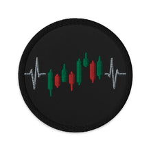 Load image into Gallery viewer, Trader Heartbeat Embroidered Patches
