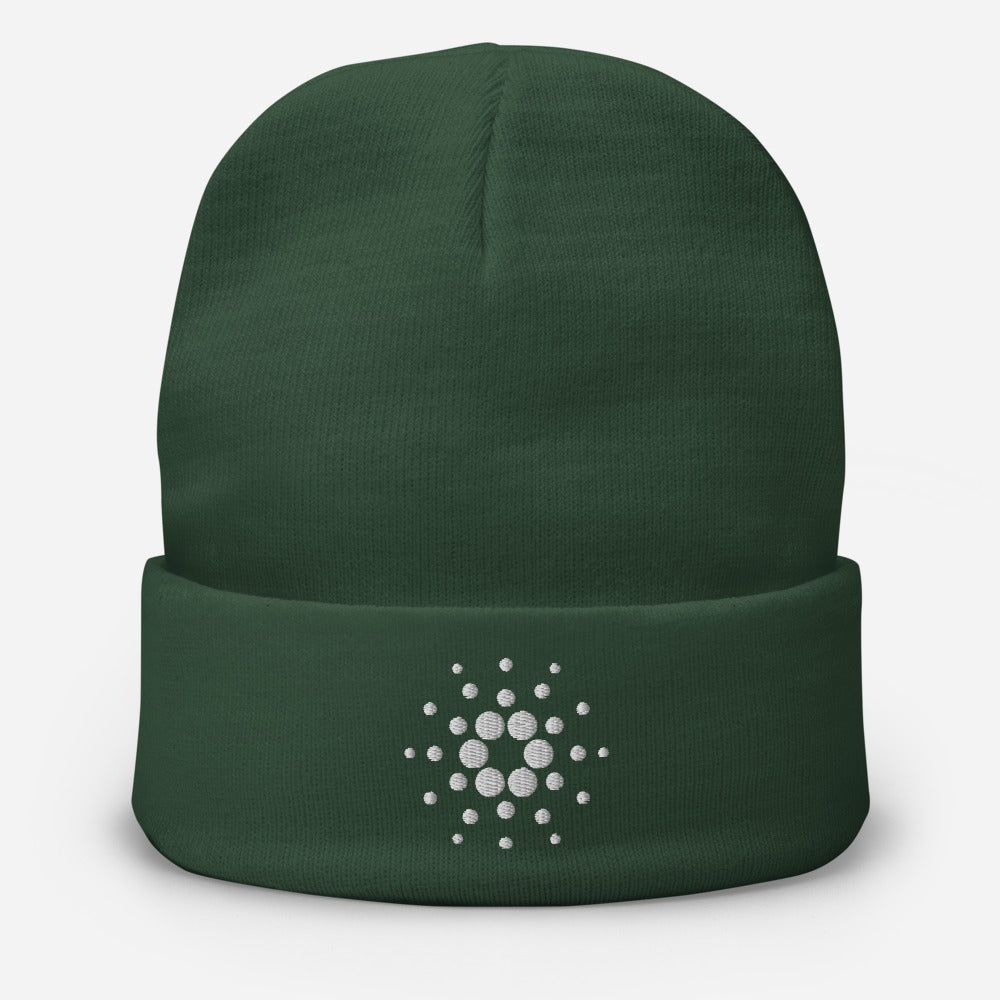 Cardano ADA White Logo Beanie